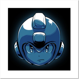 Megaman Head Posters and Art